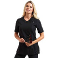 Black - Side - Premier Womens-Ladies Camellia Short-Sleeved Tunic
