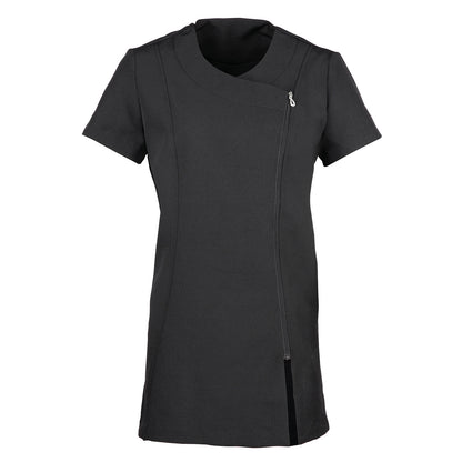 Black - Front - Premier Womens-Ladies Camellia Short-Sleeved Tunic