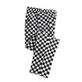 Black-White - Back - Premier Unisex Adult Essential Checked Chef Trousers