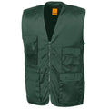 Lichen Green - Front - WORK-GUARD by Result Mens Safari Waistcoat