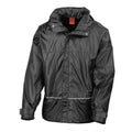 Black - Front - Result Unisex Adult Team Ripstop Waterproof Jacket