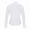 White - Back - Premier Womens-Ladies Long-Sleeved Pilot Shirt