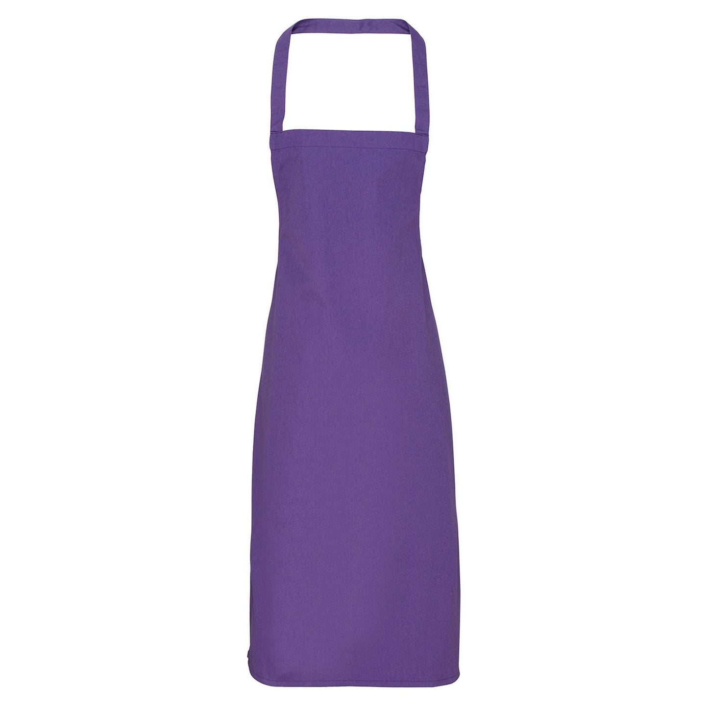 Purple - Front - Premier Unisex Adult Cotton Bibbed Apron