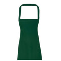 Burgundy - Front - Premier Unisex Adult Cotton Bibbed Apron