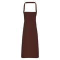 Dark Grey - Front - Premier Unisex Adult Cotton Bibbed Apron