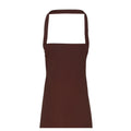 Lime - Front - Premier Unisex Adult Cotton Bibbed Apron