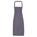 Purple - Front - Premier Unisex Adult Cotton Bibbed Apron