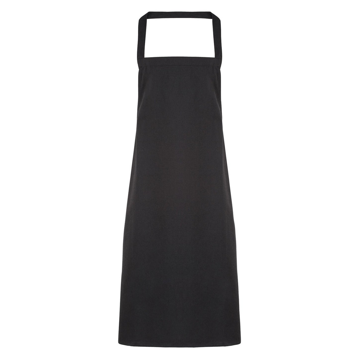 Black - Front - Premier Unisex Adult Cotton Bibbed Apron