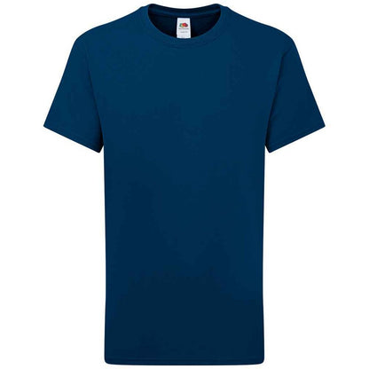 Mountain Blue - Front - Fruit of the Loom Childrens-Kids Iconic 195 Premium T-Shirt