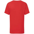 Red - Back - Fruit of the Loom Childrens-Kids Iconic 195 Premium T-Shirt