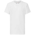 White - Front - Fruit of the Loom Childrens-Kids Iconic 195 Premium T-Shirt