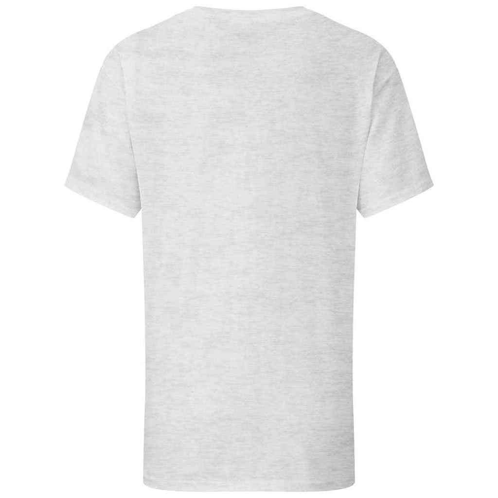 Heather Grey - Back - Fruit of the Loom Childrens-Kids Iconic 195 Premium T-Shirt