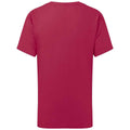 Cranberry - Back - Fruit of the Loom Childrens-Kids Iconic 195 Premium T-Shirt