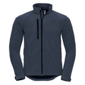 French Navy - Front - Russell Mens Plain Soft Shell Jacket