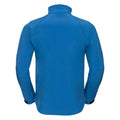 Azure - Back - Russell Mens Plain Soft Shell Jacket