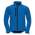 Azure - Front - Russell Mens Plain Soft Shell Jacket