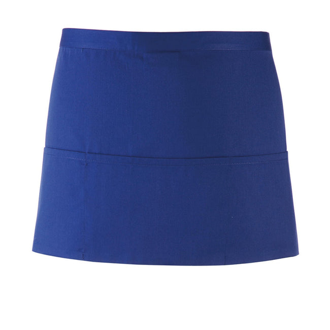 Royal Blue - Front - Premier Colours 3 Pocket Short Apron