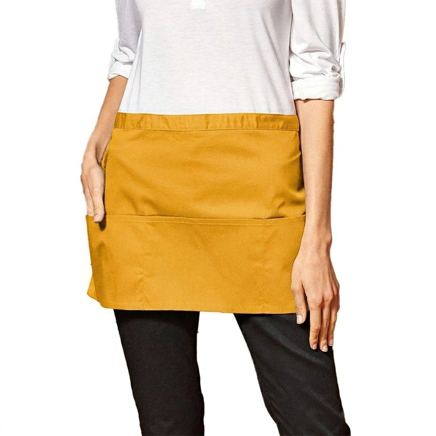 Sunflower - Back - Premier Colours 3 Pocket Short Apron