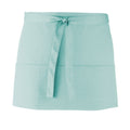 Aqua - Front - Premier Colours 3 Pocket Short Apron