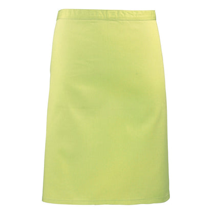 Lime - Front - Premier Colours Mid Length Apron