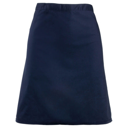 Navy - Front - Premier Colours Mid Length Apron