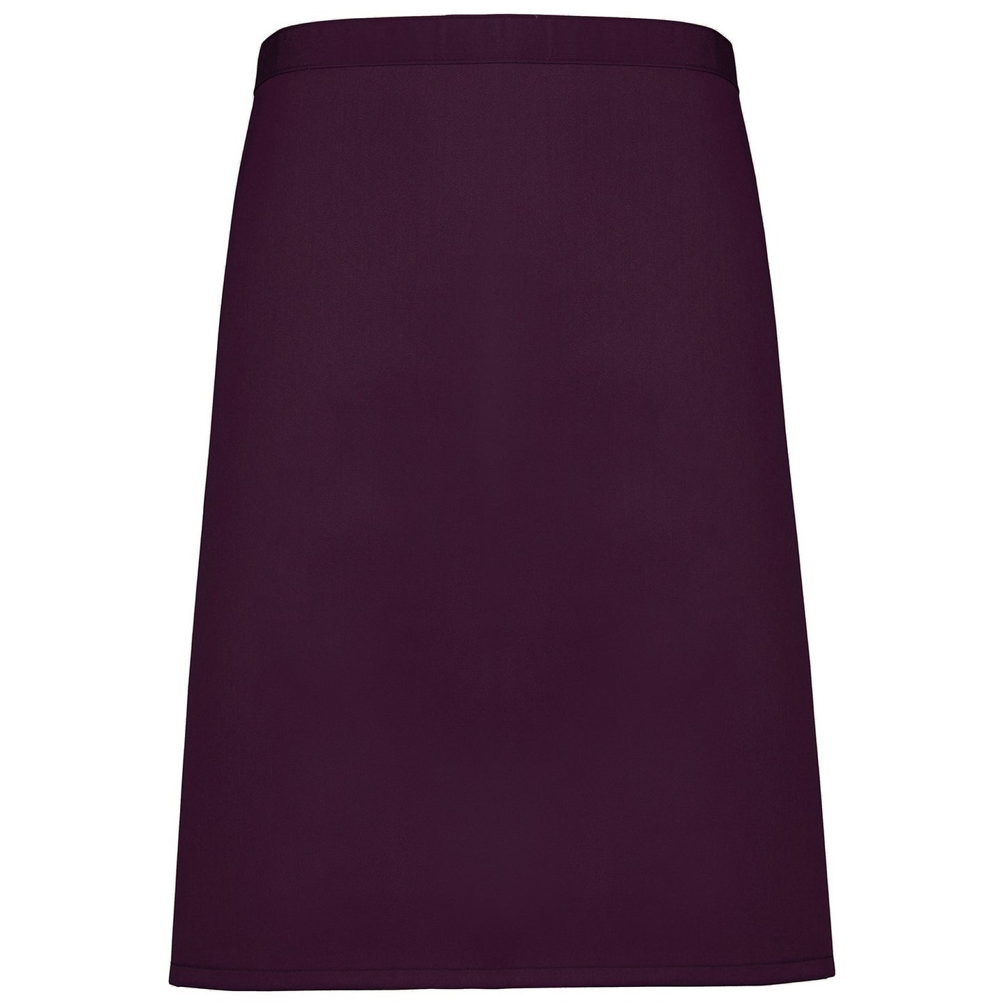 Aubergine - Front - Premier Colours Mid Length Apron