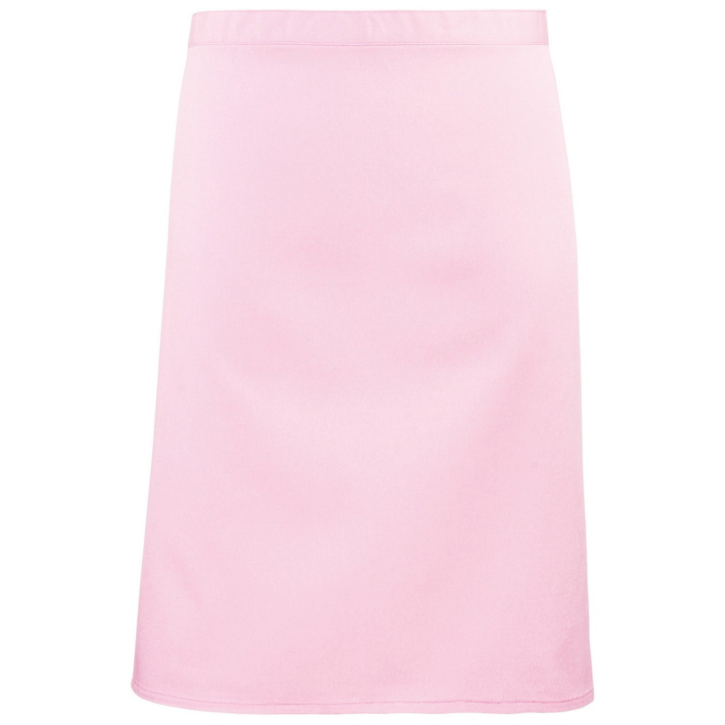 Pink - Front - Premier Colours Mid Length Apron