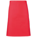 Strawberry Red - Front - Premier Colours Mid Length Apron