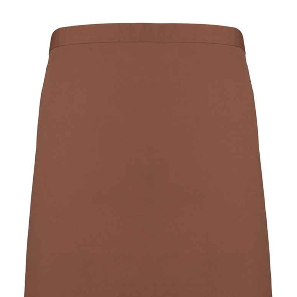 Mocha - Back - Premier Colours Mid Length Apron
