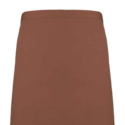 Mocha - Back - Premier Colours Mid Length Apron