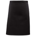 Black - Front - Premier Colours Mid Length Apron