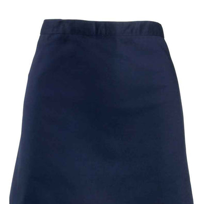 Navy - Back - Premier Colours Mid Length Apron