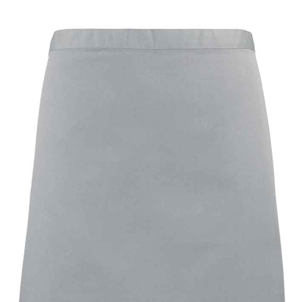 Silver - Back - Premier Colours Mid Length Apron