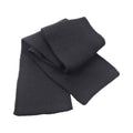 Charcoal - Front - Result Winter Essentials Classic Heavy Knit Scarf
