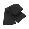 Black - Front - Result Winter Essentials Classic Heavy Knit Scarf