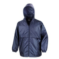 Navy - Front - Result Core Unisex Adult Lined Lightweight Waterproof Jacket