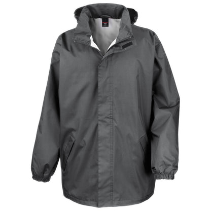Steel Grey - Front - Result Core Mens Midweight Waterproof Jacket