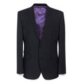Black - Front - Brook Taverner Mens Sophisticated Cassino Suit Jacket