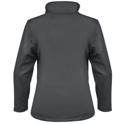 Black - Back - Result Core Womens-Ladies Soft Shell Jacket