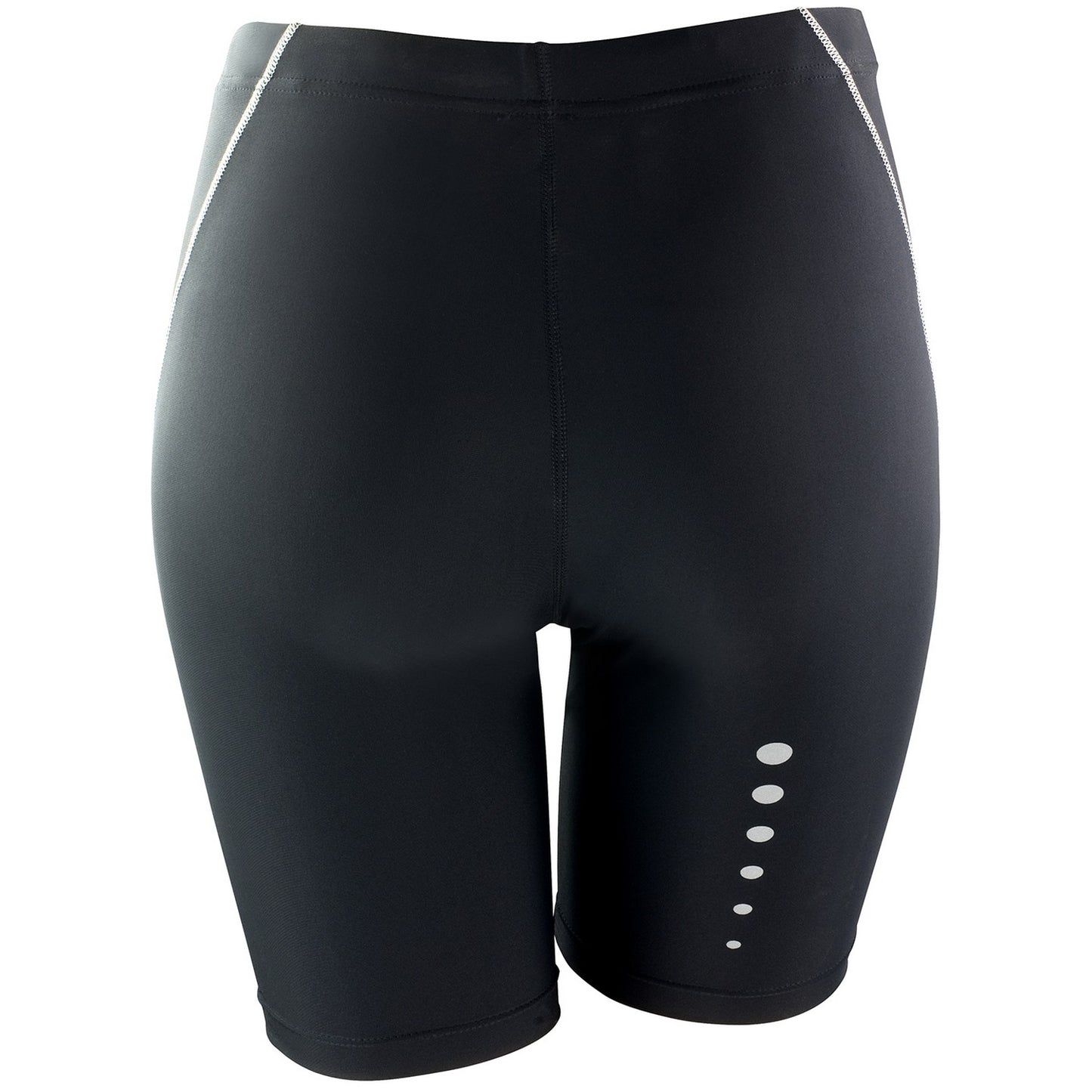 Black - Back - Spiro Womens-Ladies Bodyfit Base Layer Shorts