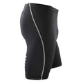 Black - Side - Spiro Mens Bodyfit Base Layer Shorts