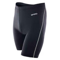 Black - Front - Spiro Mens Bodyfit Base Layer Shorts
