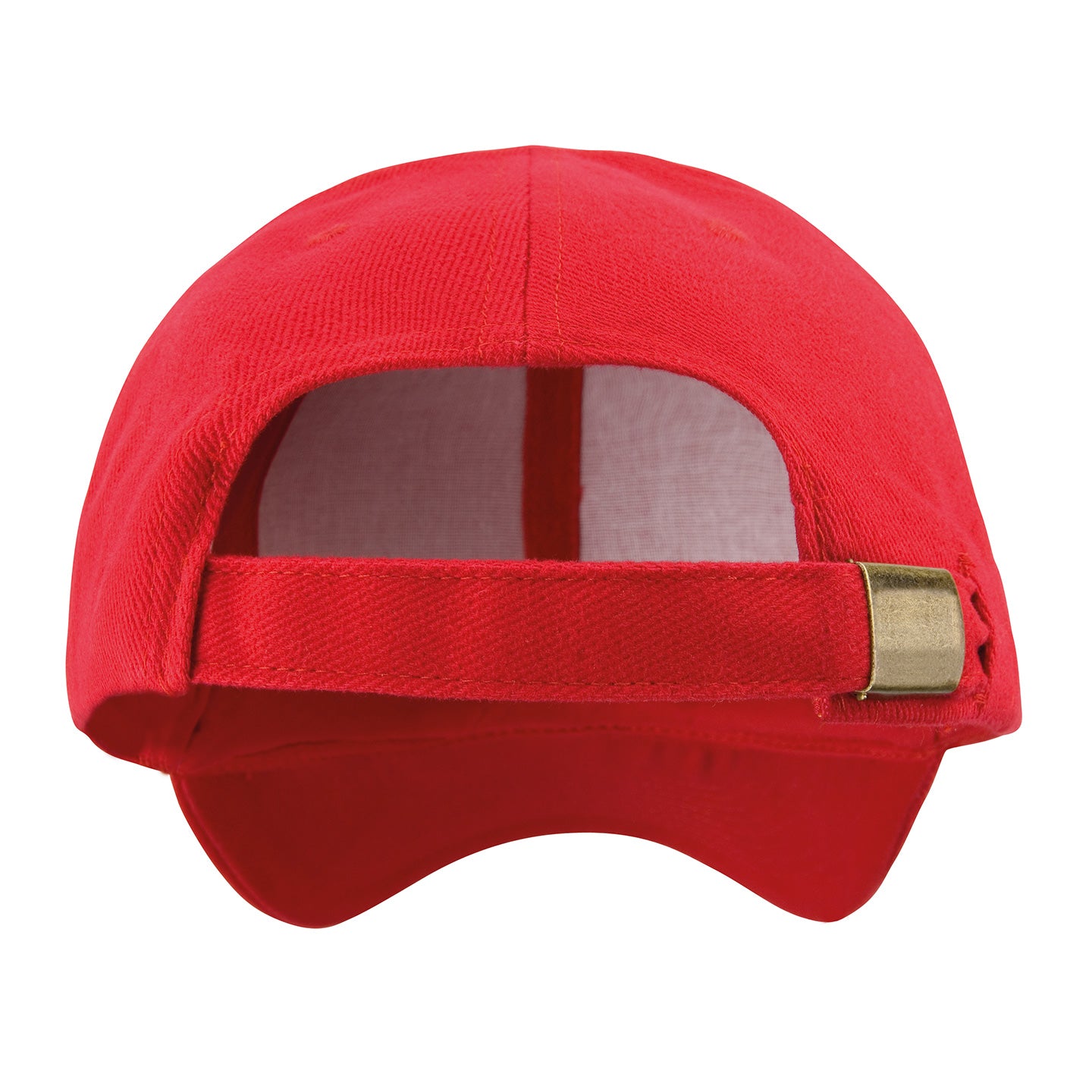 Red - Back - Result Headwear Unisex Adult Pro Style Heavy Drill Cap