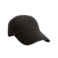 Black - Front - Result Headwear Unisex Adult Low Profile Cap
