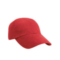 Red - Front - Result Headwear Unisex Adult Low Profile Cap