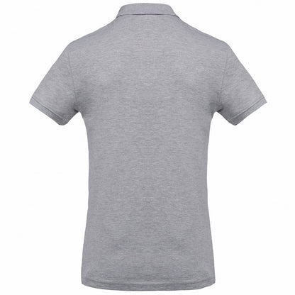Oxford Grey - Back - Kariban Mens Pique Polo Shirt