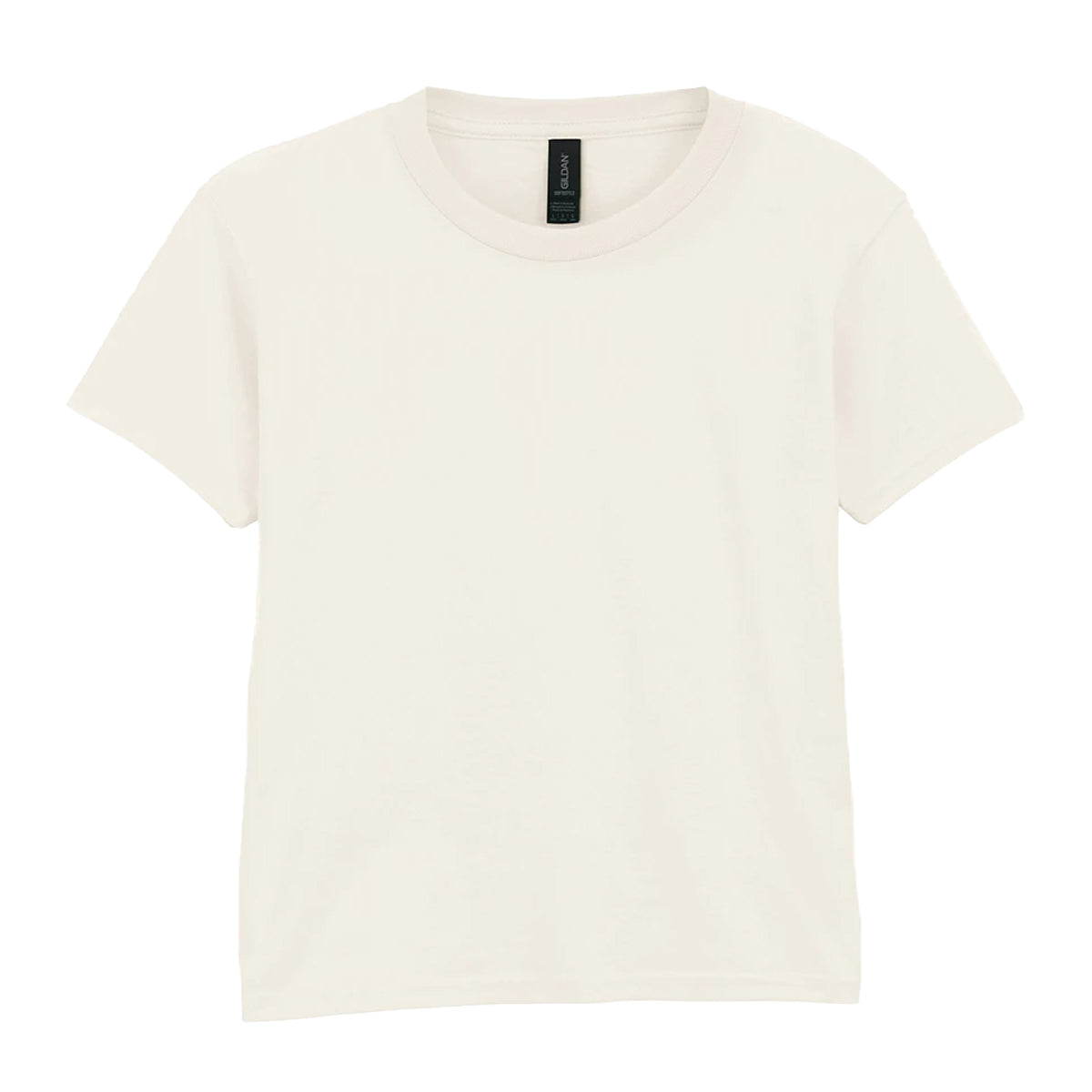 Natural - Front - Gildan Childrens-Kids Softstyle T-Shirt
