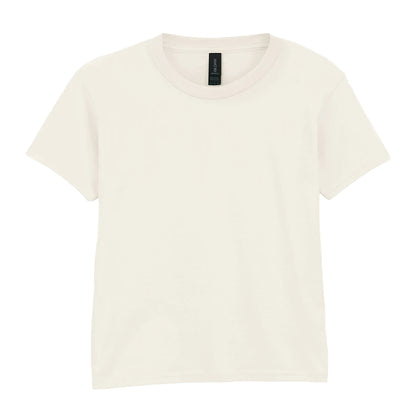 Natural - Front - Gildan Childrens-Kids Softstyle T-Shirt