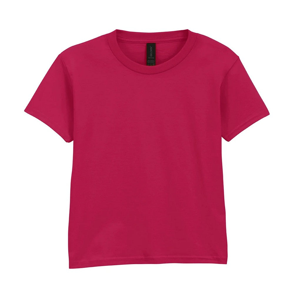 Cardinal Red - Front - Gildan Childrens-Kids Softstyle T-Shirt