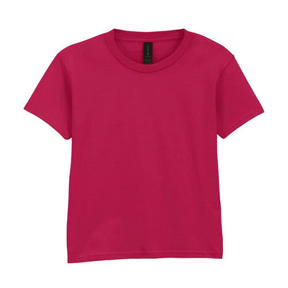 Cardinal Red - Front - Gildan Childrens-Kids Softstyle T-Shirt